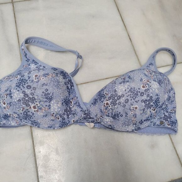 Lucky Brand Other - Lucky Brand Women's Blue Floral Print Sexy Comfortable Padded Push Bra Size 42D
